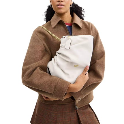 Coach Women's Faye Large Shoulder Bag Gold/Chalk