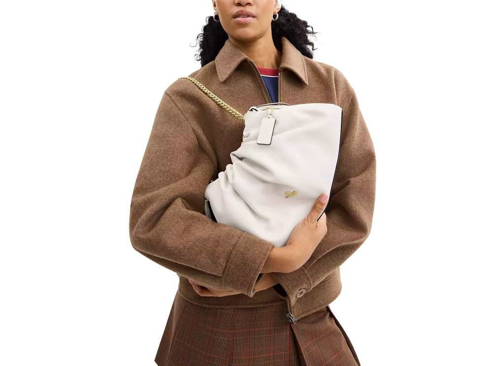 Coach Women's Faye Large Shoulder Bag Gold/Chalk