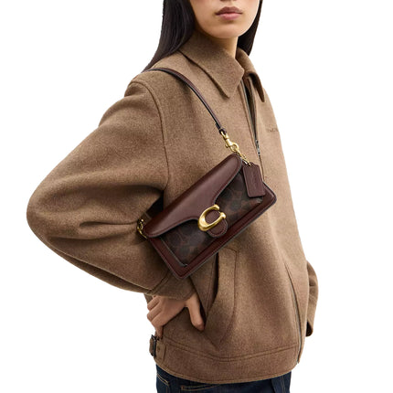 Coach Women's Tabby Shoulder Bag 20 In Signature Canvas Brass/Maple