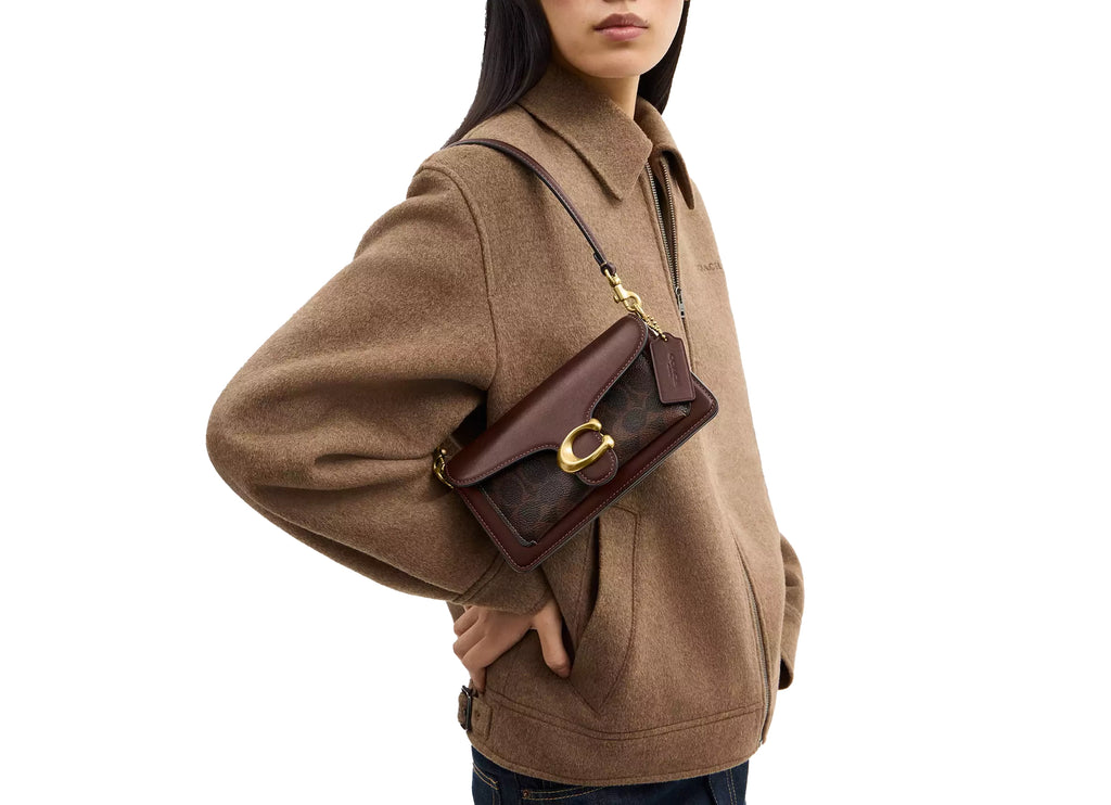 Coach Women's Tabby Shoulder Bag 20 In Signature Canvas Brass/Maple