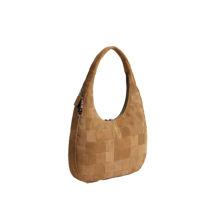 Coach Women's Alter/Ego Large Crescent Shoulder Bag In Upcrafted Suede upcrafted™ Leather/Sand Suede