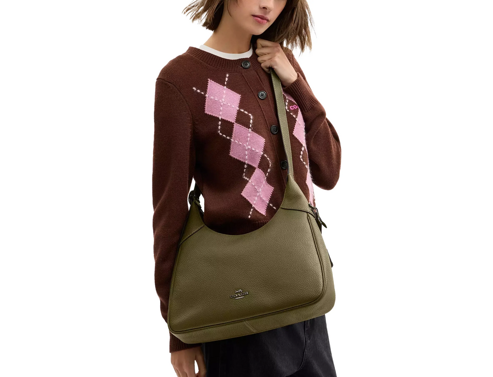 Coach Women's Ella Shoulder Bag Gunmetal/Olive