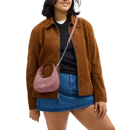 Coach Women's Carmen Mini Crossbody Bag With Star Print Novelty Leather/Silver