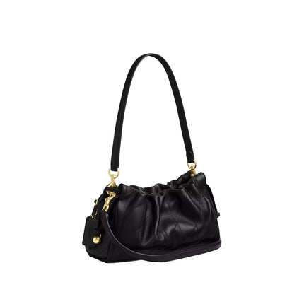 Coach Women's Faye Shoulder Bag With Quilting Gold/Black