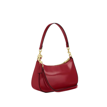 Coach Women's Teri Shoulder Bag Gold/Ruby