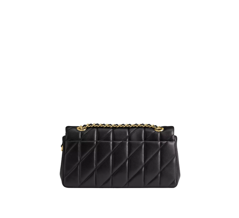 Coach Women's Tabby Shoulder Bag 26 With Pillow Quilting Brass/Black