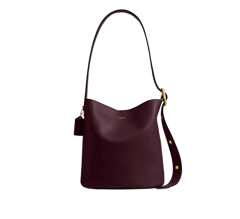 Coach Women's Bleecker Bucket Bag Brass/Merlot