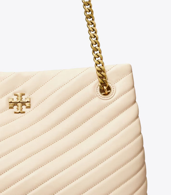 Tory Burch Women's Kira Chevron Tote New Cream