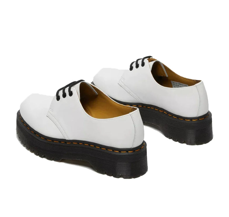 Dr. Martens Women's 1461 Smooth Leather Platform Shoes White