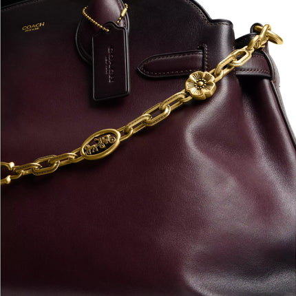 Coach Women's Horse And Carriage Chain Strap Brass/Brass