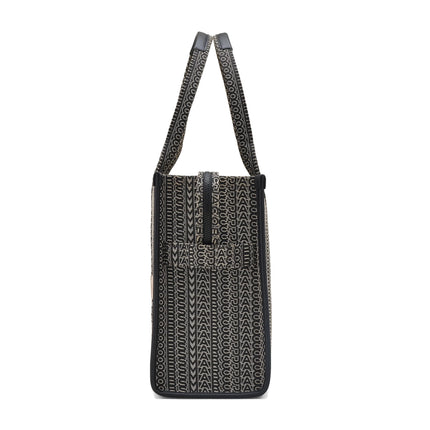 Marc Jacobs Women's The Monogram Jacquard Large Tote Bag Black