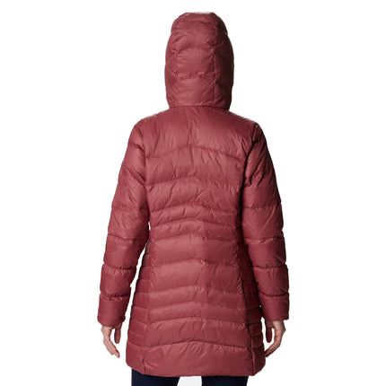 Columbia Women's Autumn Park Down Hooded Mid Jacket Beetroot