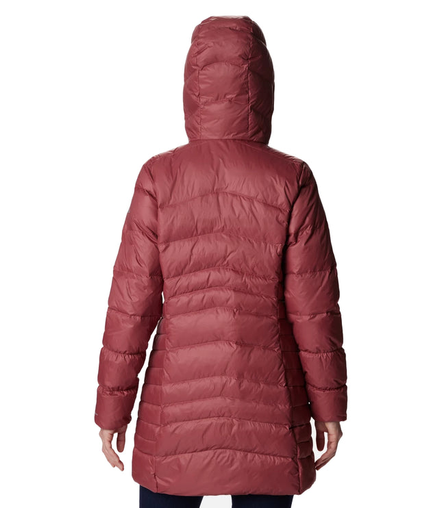 Columbia Women's Autumn Park Down Hooded Mid Jacket Beetroot