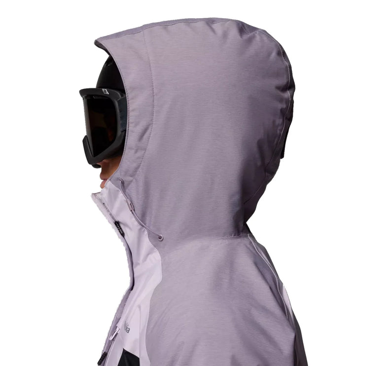 Columbia Women's Snowy Summit Insulated Jacket Lavender Pearl/Black/Shl Prpl Crss Dy