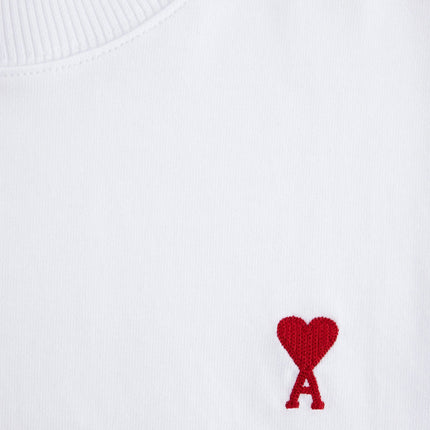 AMI Alexandre Mattiussi Unisex Ami de Coeur Long Sleeves T-Shirt White
