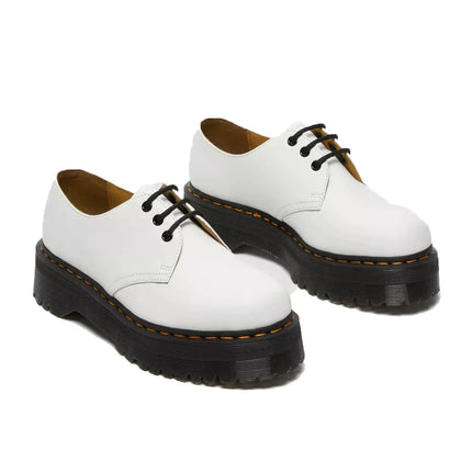 Dr. Martens Women's 1461 Smooth Leather Platform Shoes White