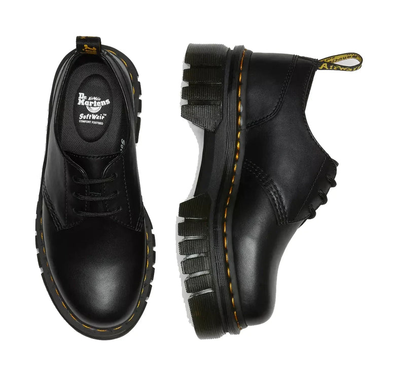 Dr. Martens Women's Audrick Nappa Leather Platform Shoes Black