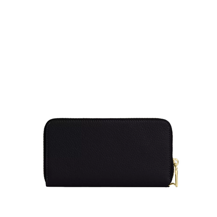 Coach Women's Long Zip Around Wallet With Detachable Card Case Gold/Black