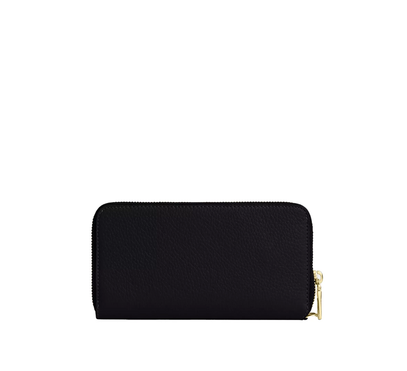 Coach Women's Long Zip Around Wallet With Detachable Card Case Gold/Black