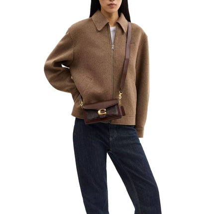 Coach Women's Tabby Shoulder Bag 20 In Signature Canvas Brass/Maple