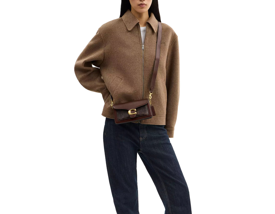 Coach Women's Tabby Shoulder Bag 20 In Signature Canvas Brass/Maple