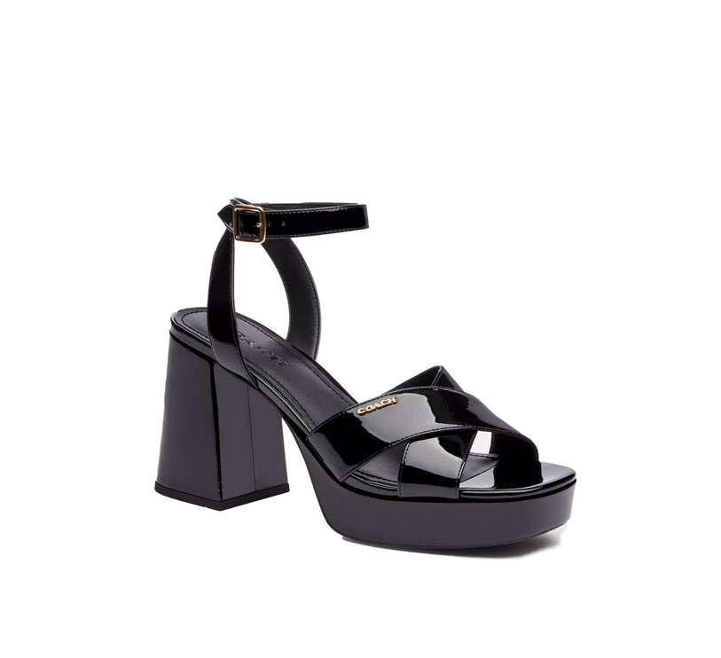 Coach Women's Block Heel Sandal Black