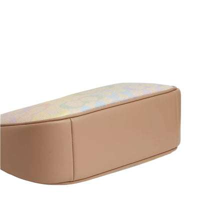 Coach Women's Teri Shoulder Bag In Rainbow Signature Canvas Silver/Sand Multi