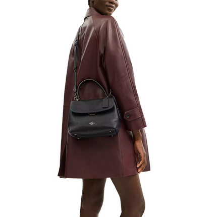 Coach Women's Emory Top Handle Bag Gunmetal/Black