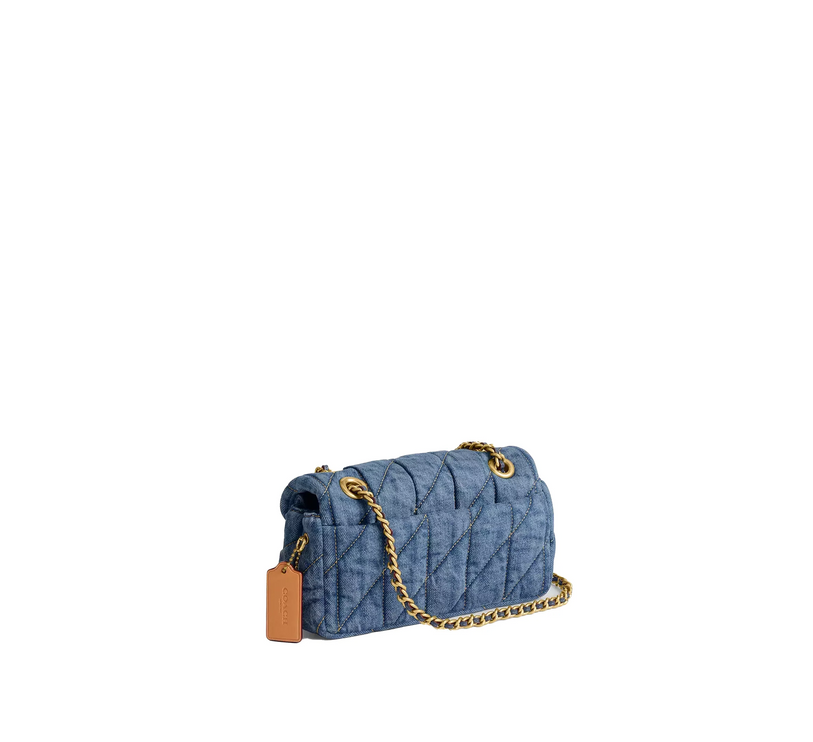 Coach Women's Tabby Shoulder Bag 20 With Quilting Denim/Brass/Indigo