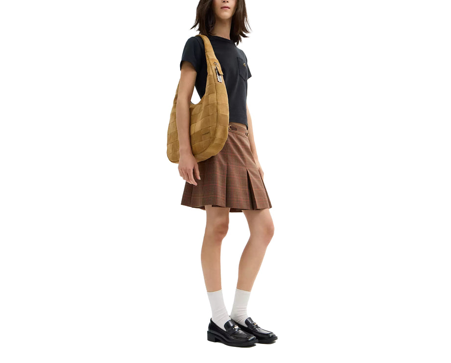 Coach Women's Alter/Ego Large Crescent Shoulder Bag In Upcrafted Suede upcrafted™ Leather/Sand Suede