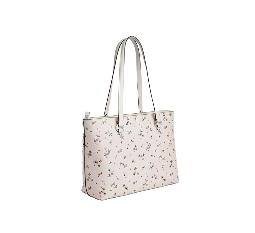 Coach Women's Station Tote Bag With Star Print Novelty Leather/Silver