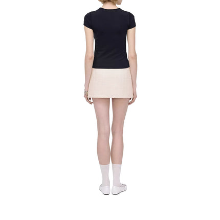 Marc Jacobs Women's Charm Logo Shrunken Tee Black