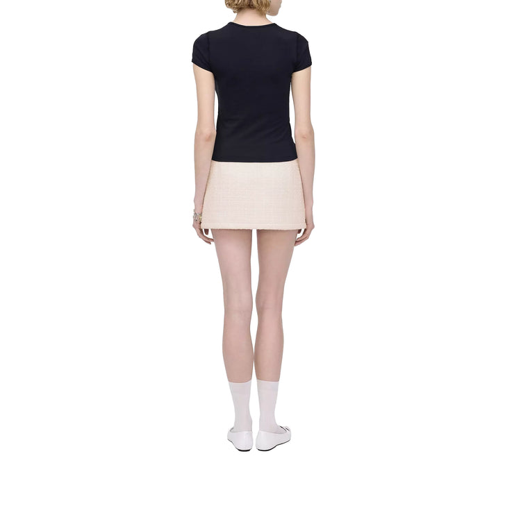 Marc Jacobs Women's Charm Logo Shrunken Tee Black