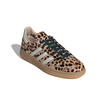 Adidas Women's Leopard Print Handball Spezial Shoes Magic Beige/Ivory/Aurora Ivy