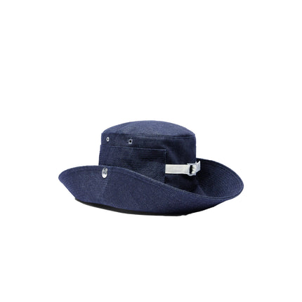 Jacquemus Unisex The de-Nîmes Denim Bucket Hat Navy