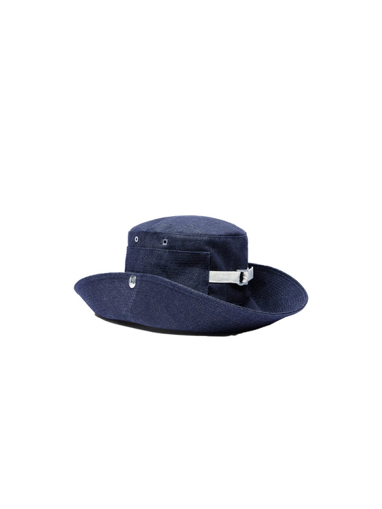 Jacquemus Unisex The de-Nîmes Denim Bucket Hat Navy