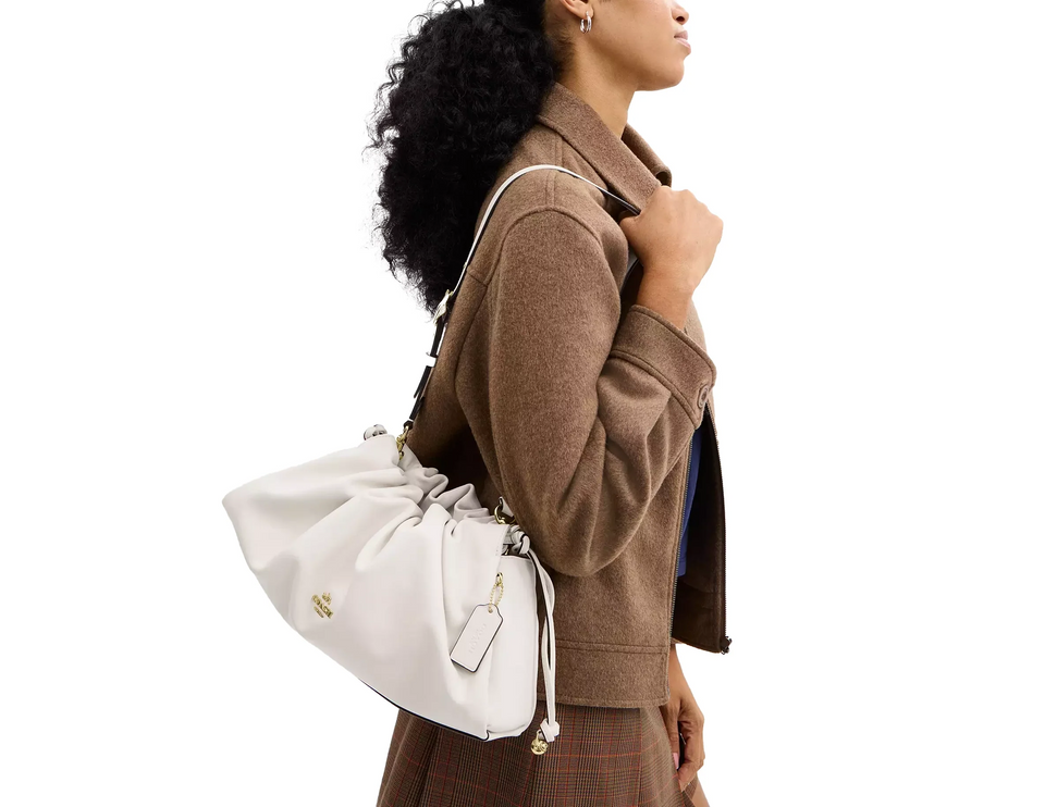 Coach Women's Faye Large Shoulder Bag Gold/Chalk