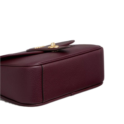 Coach Women's Hadley Shoulder Bag Gold/Dark Wine