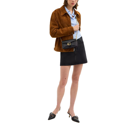 Coach Women's Tabby Chain Crossbody Bag 19 Brass/Black