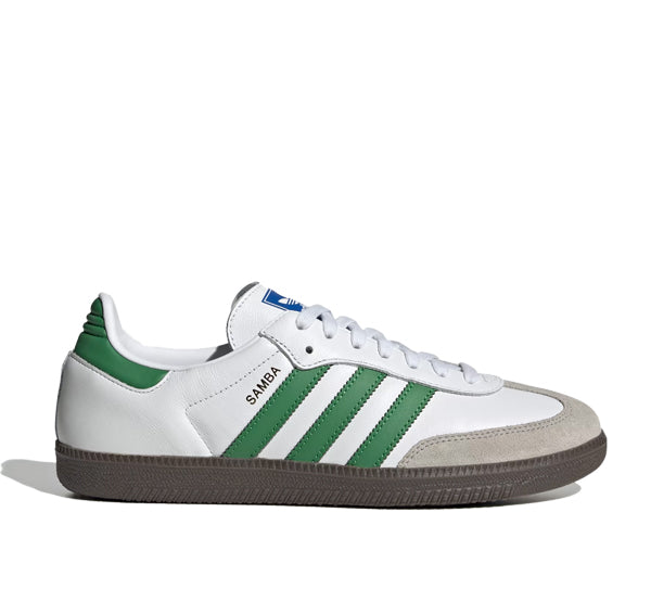 Adidas Samba OG Shoes Cloud White/Green/Supplier Colour IG1024