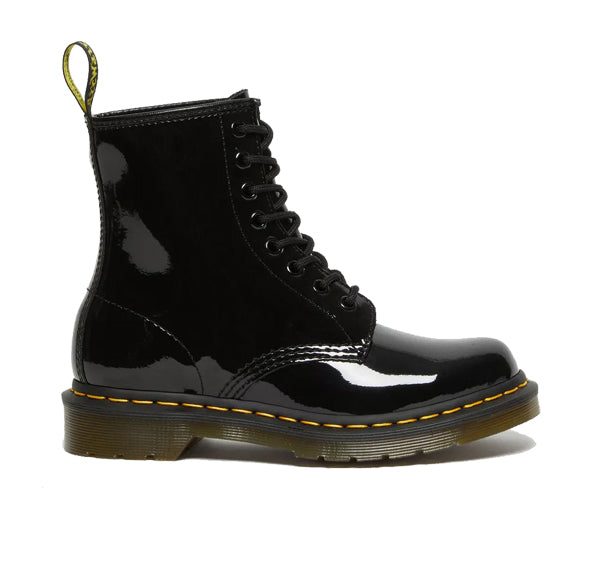 Dr. Martens Unisex 1460 Patent Leather Lace Up Boots Black