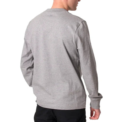 AMI Alexandre Mattiussi Unisex Ami de Coeur Long Sleeves T-Shirt Heather Grey - Hemen Kargoda