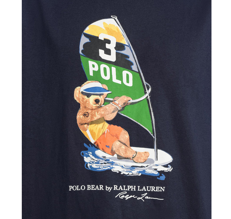 Polo Ralph Lauren Men's Surfing Polo Bear Tee Navy