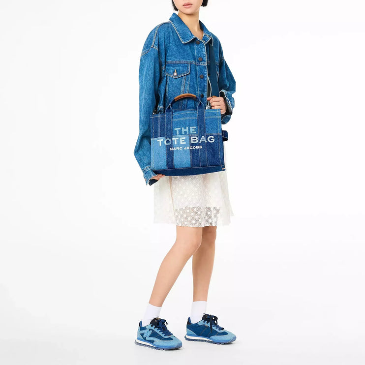 Marc Jacobs Women's The Denim Medium Tote Bag Blue - Hemen Kargoda