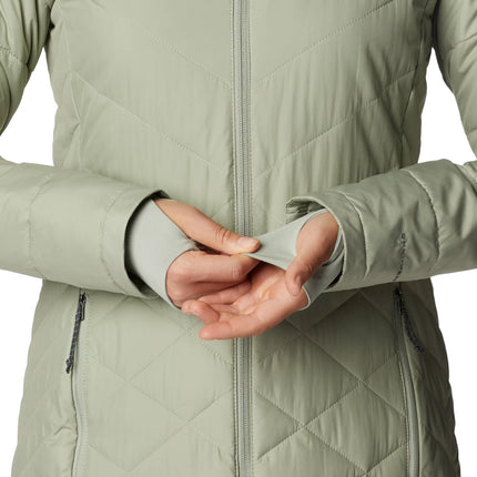 Columbia Women's Heavenly Long Hooded Jacket Safari