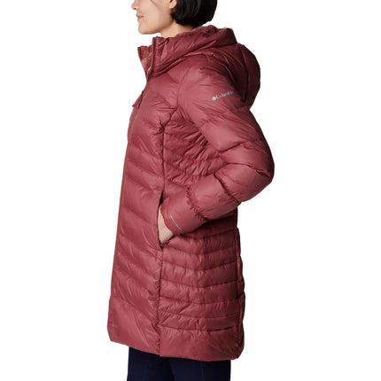 Columbia Women's Autumn Park Down Hooded Mid Jacket Beetroot