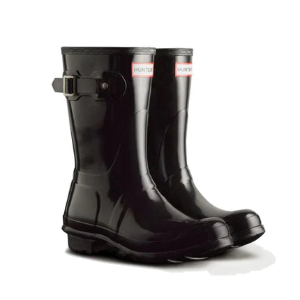 Hunter Women's Original Short Gloss Rain Boots Black