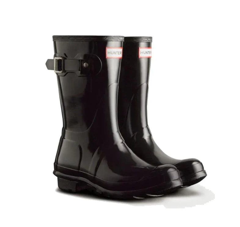 Hunter Women's Original Short Gloss Rain Boots Black