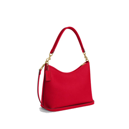 Coach Women's Laurel Shoulder Bag Gold/Bold Red