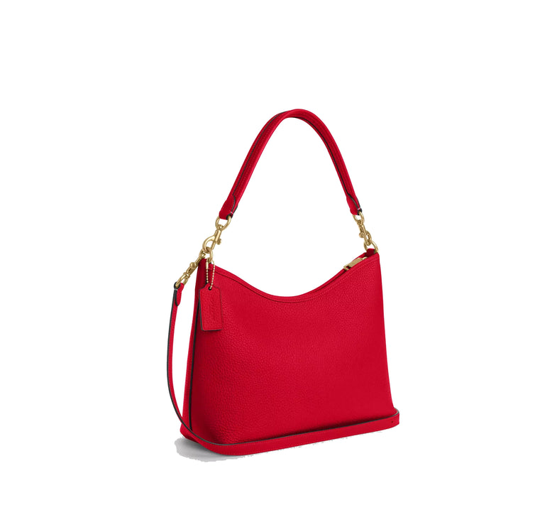 Coach Women's Laurel Shoulder Bag Gold/Bold Red